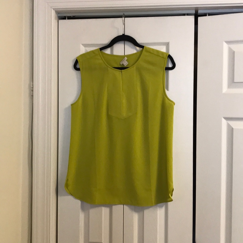Jcrew Factory Chartreuse Tank